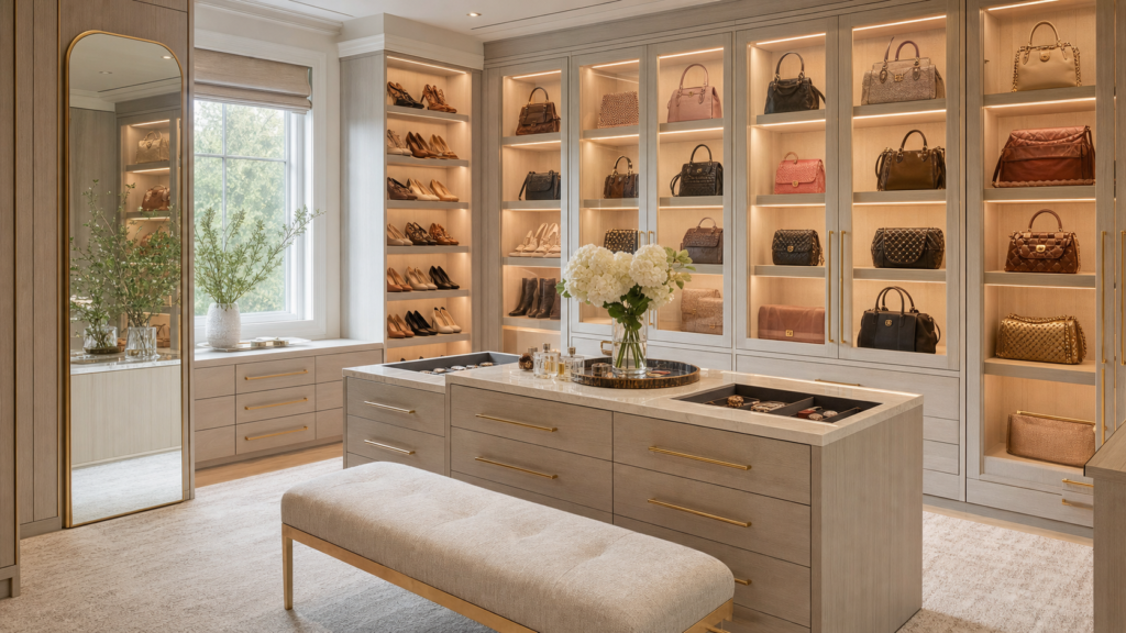 21 Handbag Closet Ideas For A Neat Stylish Home