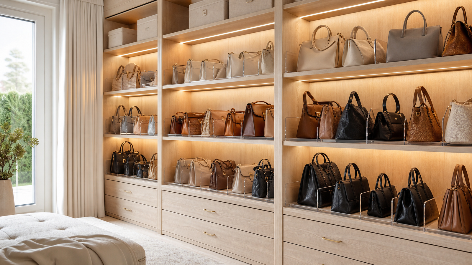 20 Handbag Organization Ideas For A Neat Stylish Home featured home decor inspiration