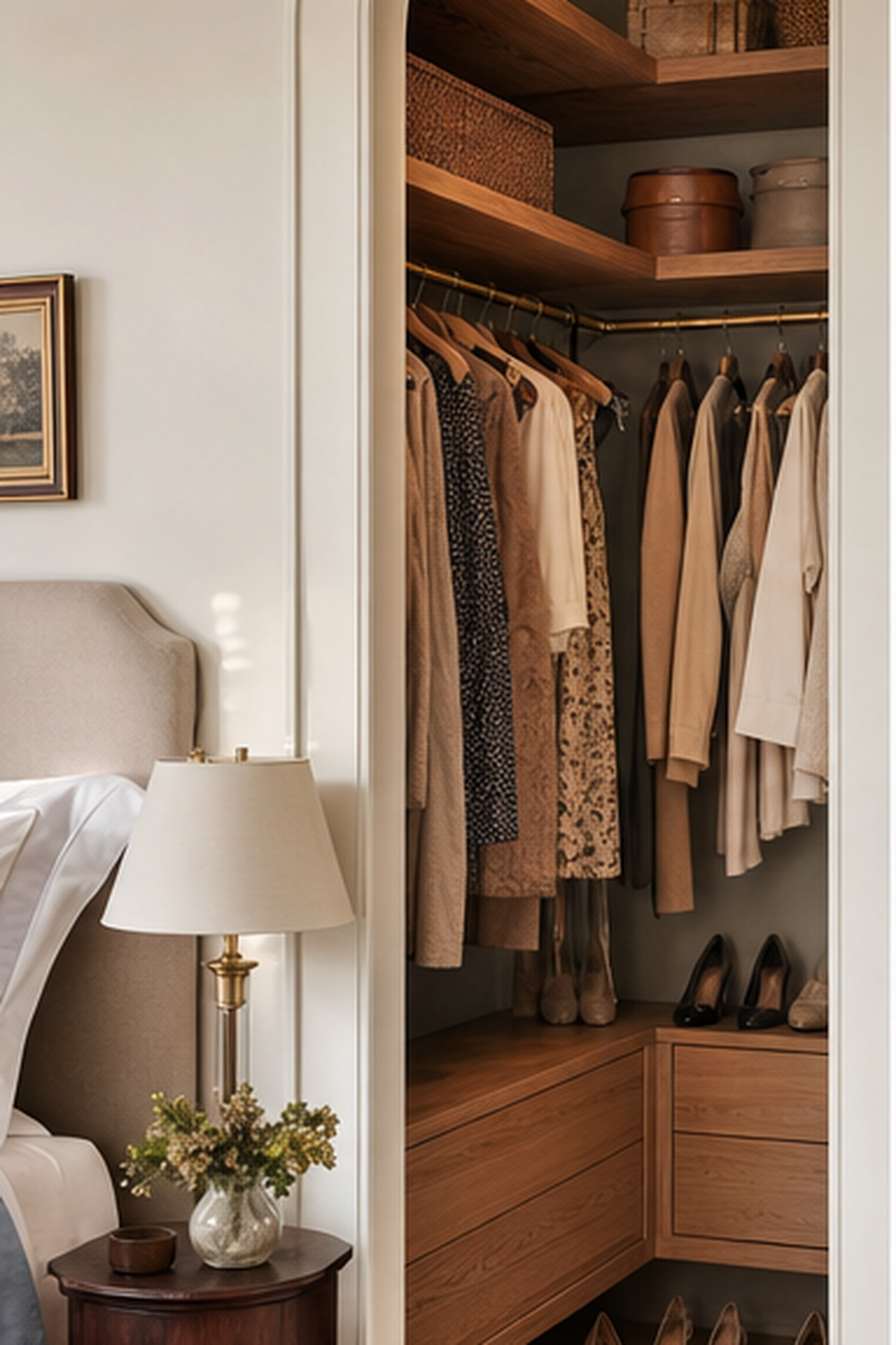Arched Closet Opening for small walk-in closet ideas