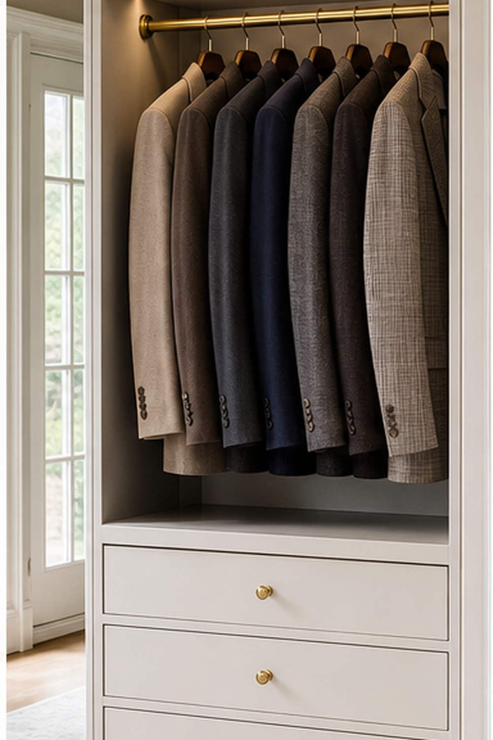 Clear Hanging Depth for wardrobe measurement ideas