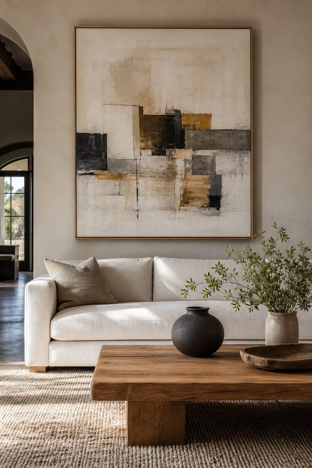 Anchor The Wall With One Oversized Piece for Wall Decor To Give Blank Walls More Personality
