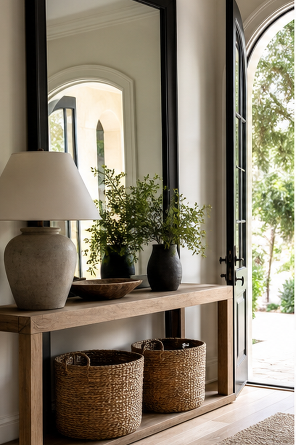 Oversized Entry Mirror for big mirror ideas