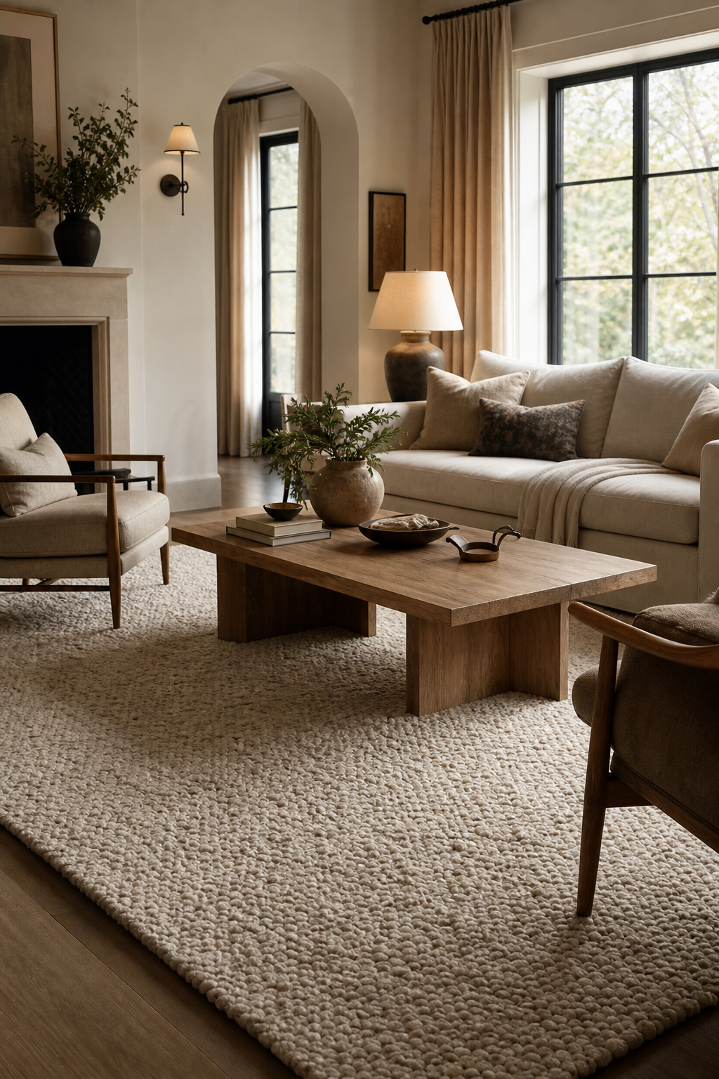 Anchor The Room With A Generous Rug