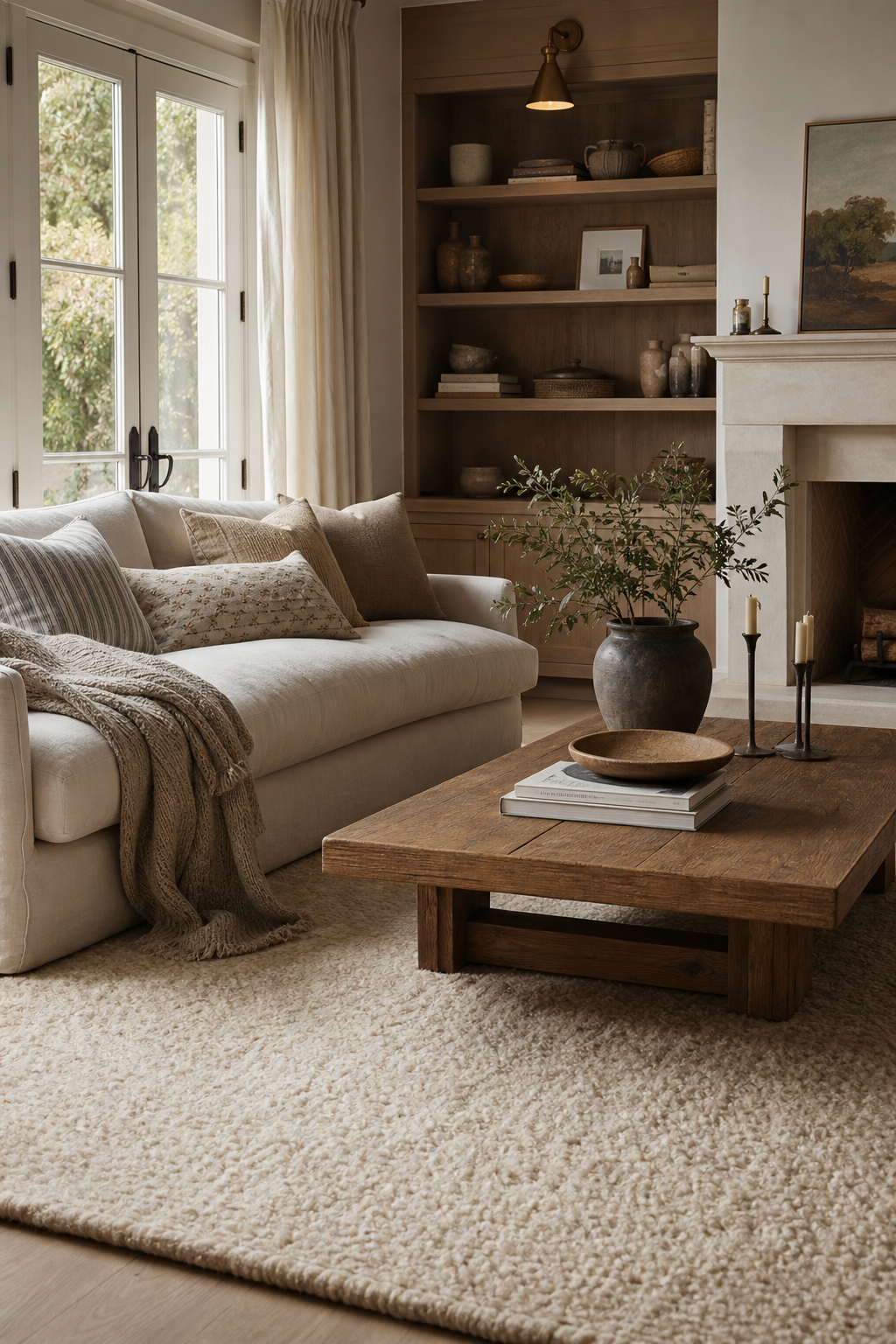 layer a soft area rug for cozy room decor