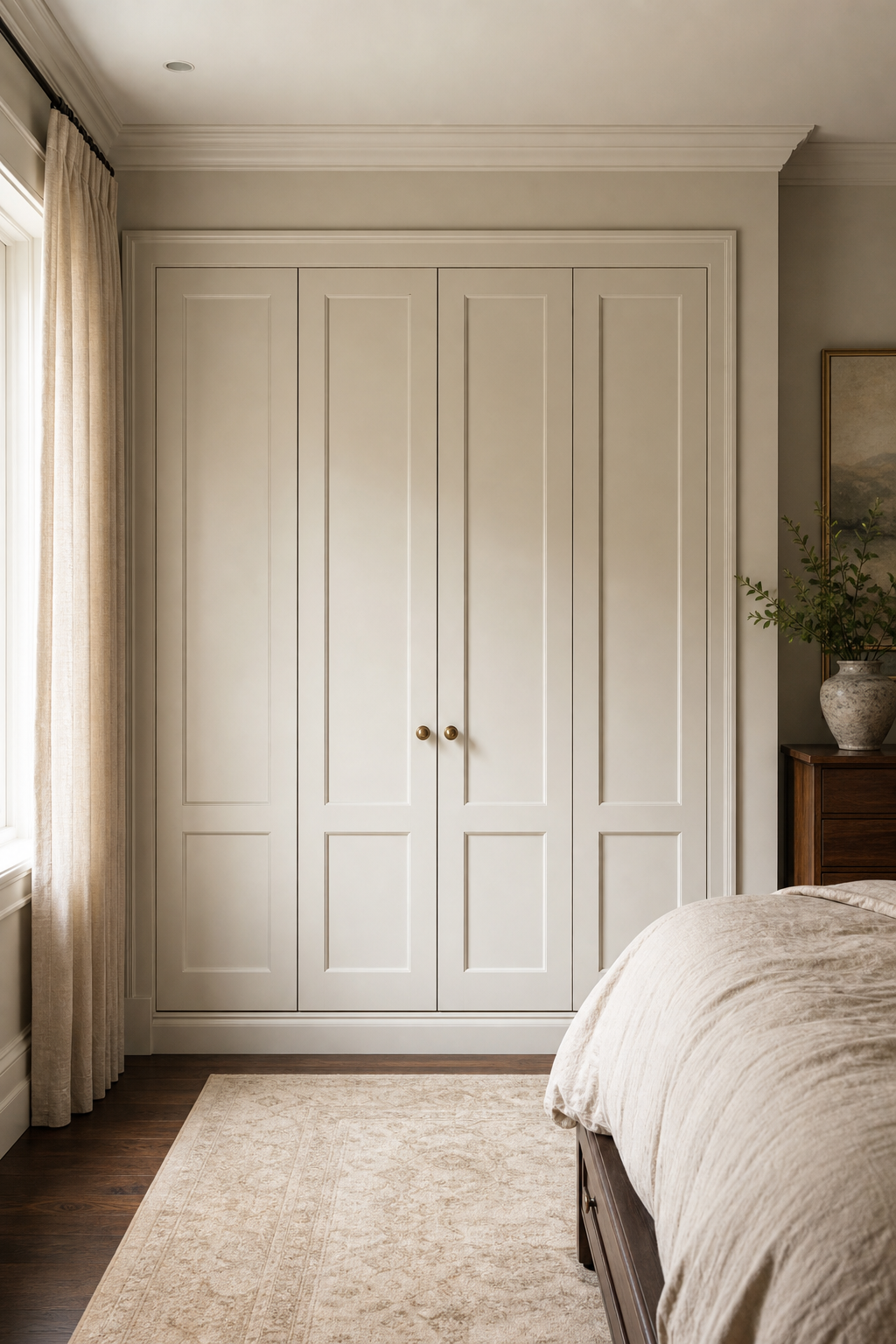 Frame The Closet With Built-In Trim in a stylish wall closet design