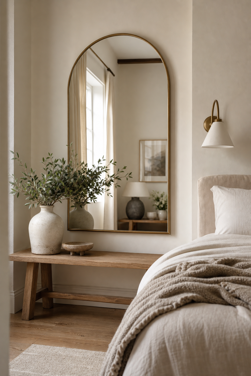 Room inspo aesthetic idea with add a statement mirror moment
