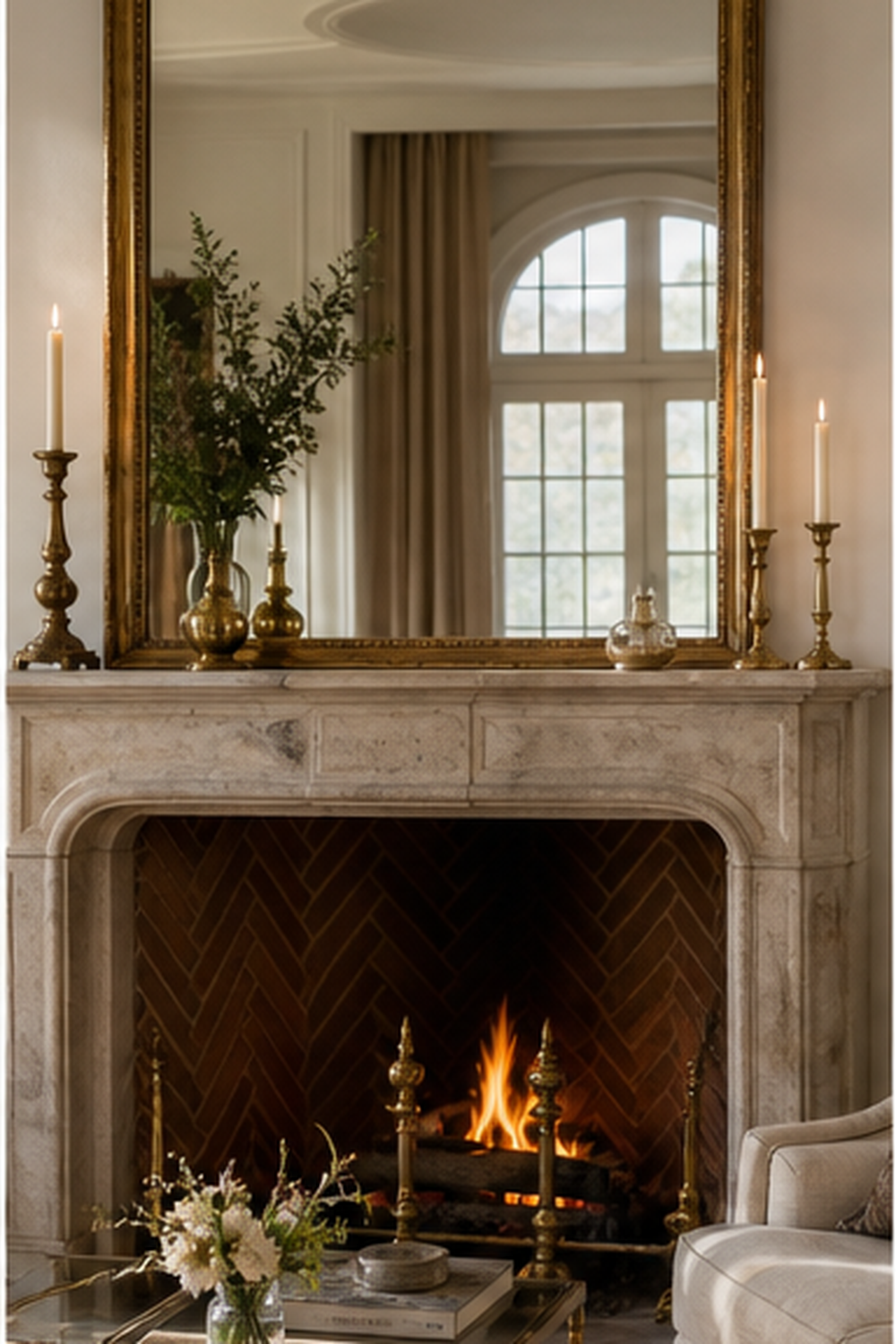 Oversized Mantel Mirror for picture mirror ideas