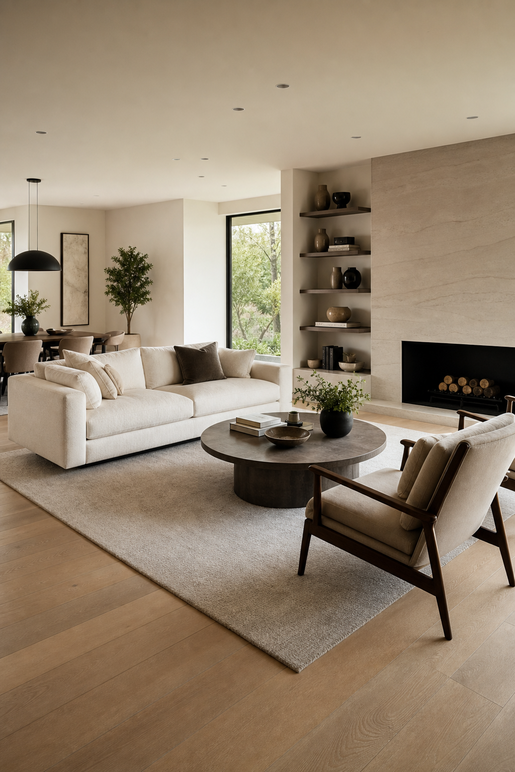 Float The Sofa To Shape Conversation for Minimalist Sofa Ideas To Anchor A Stylish Living Room