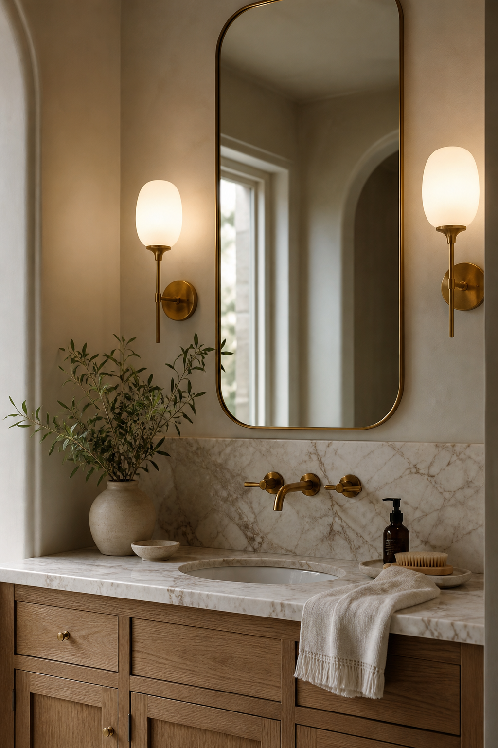 Install Sconces Beside The Mirror