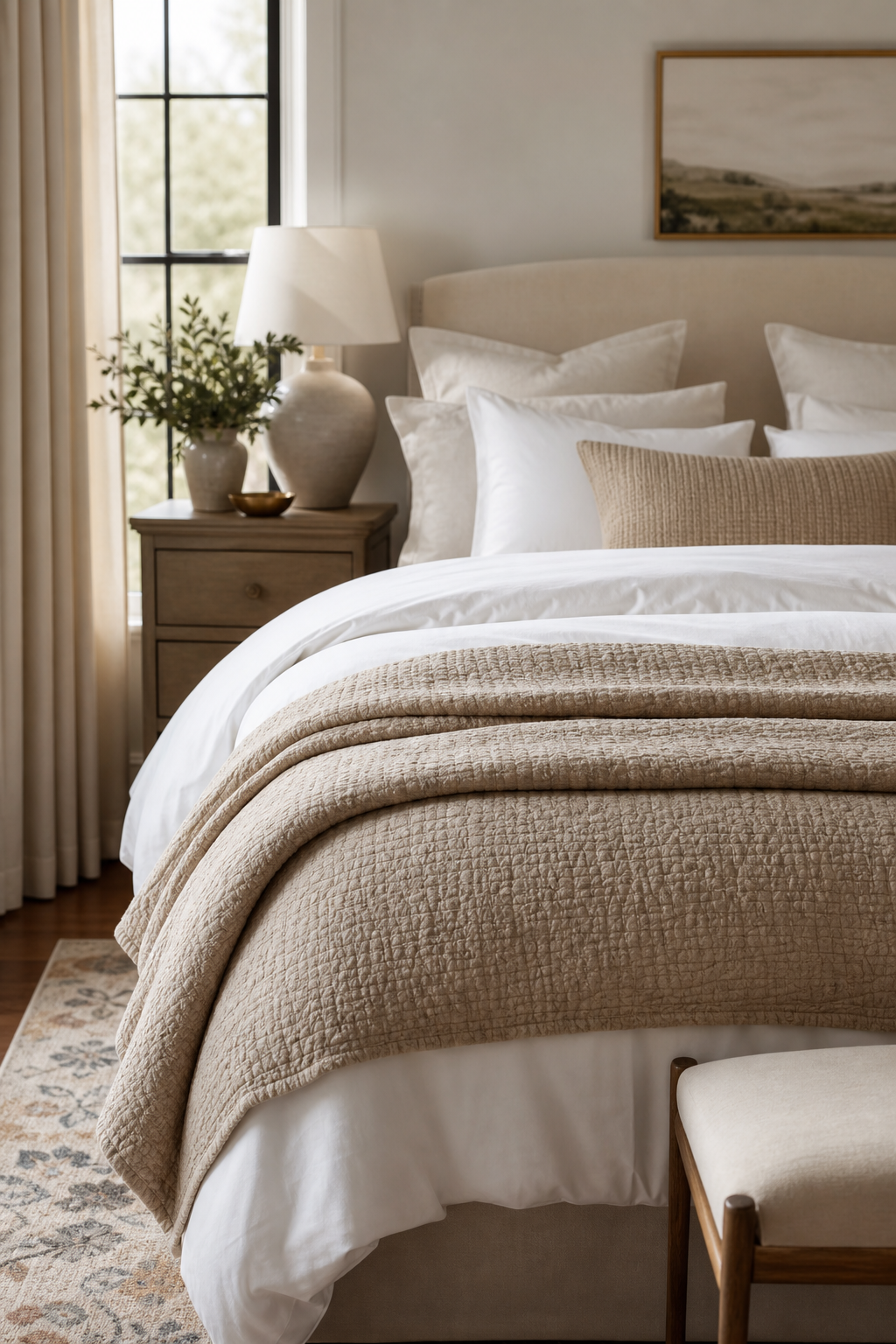 Add A Textured Quilt At The Foot