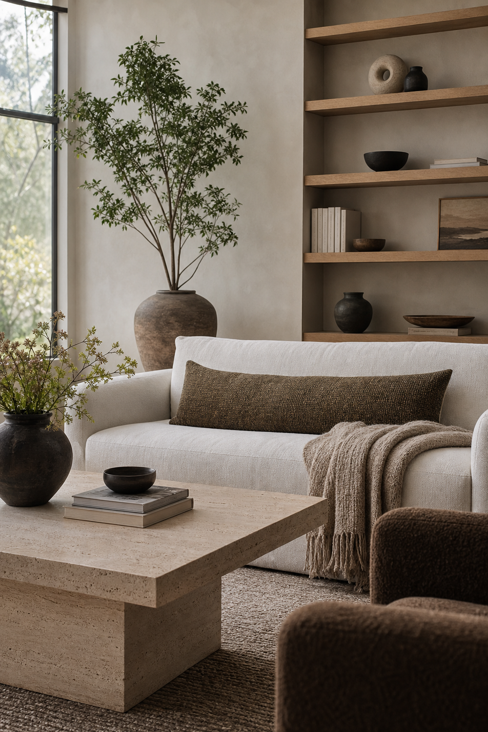 Add A Long Lumbar Pillow for Trendy Sofas Ideas To Anchor A Stylish Living Room