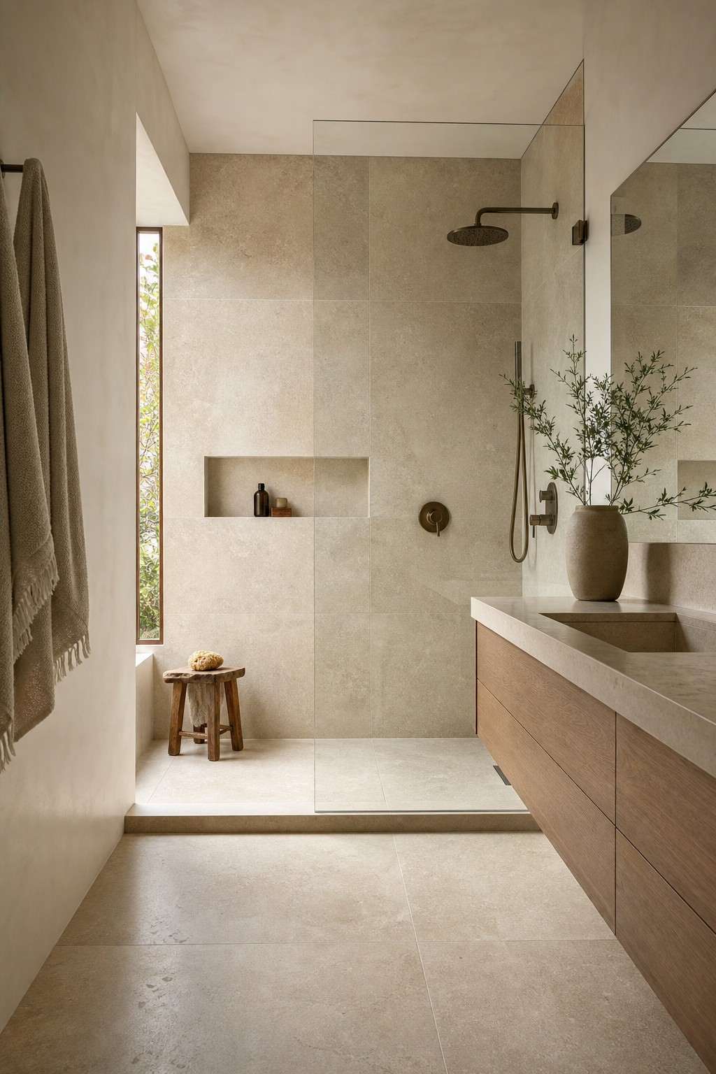 Use Large-Scale Tile For Calm