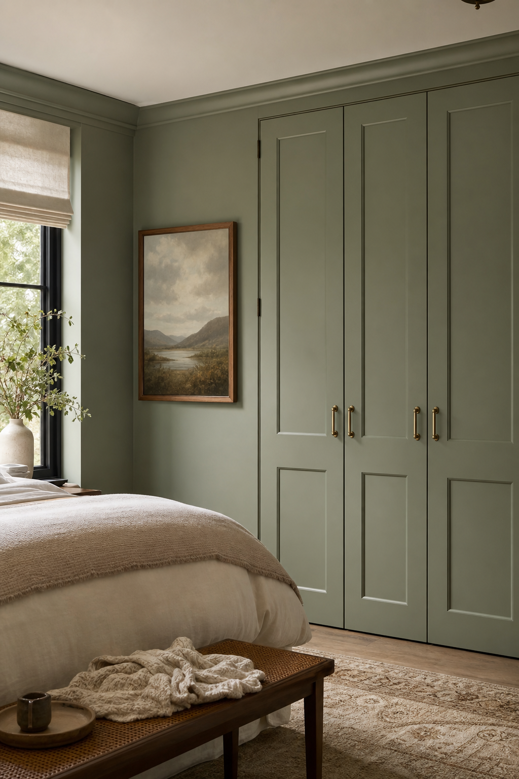 Create A Painted Closet Accent Wall in a stylish wall closet design