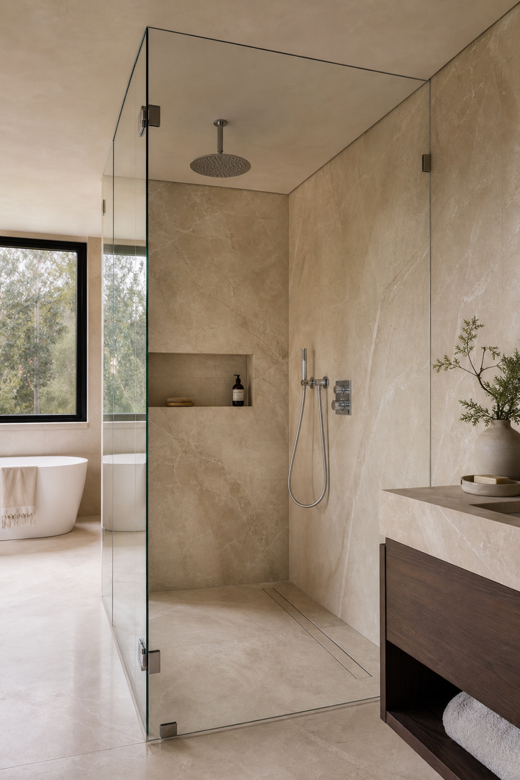 Frame A Frameless Walk-In Shower