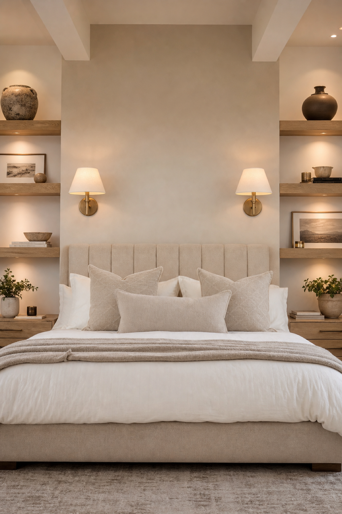 Frame The Bed With Matching Sconces for Bedroom Inspirations For A Cozy Stylish Retreat