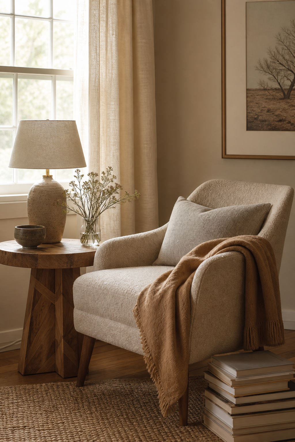Room inspo aesthetic idea with create a soft reading corner