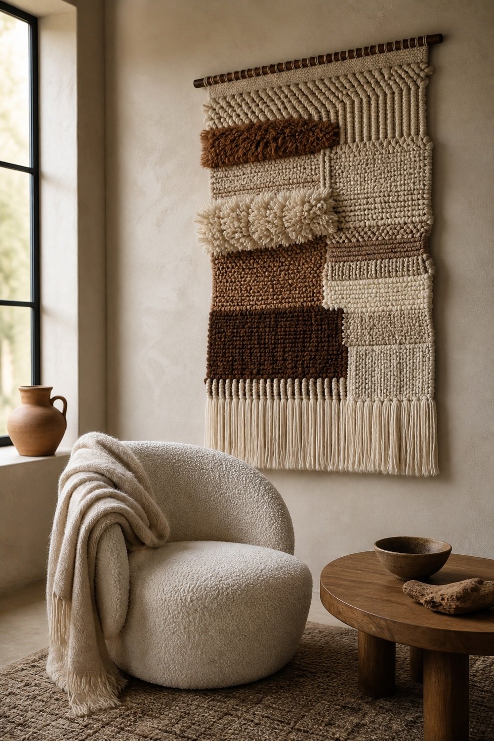 Textured Wall Hanging for home wall decor ideas