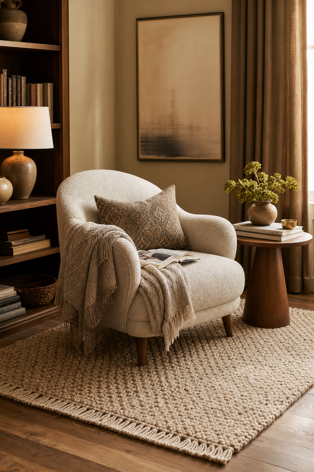 Anchor The Corner With A Small Rug