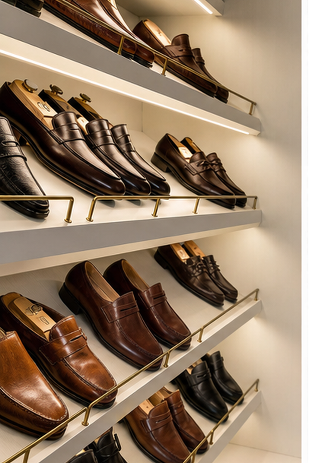 Shoe Shelf Angles for wardrobe measurement ideas