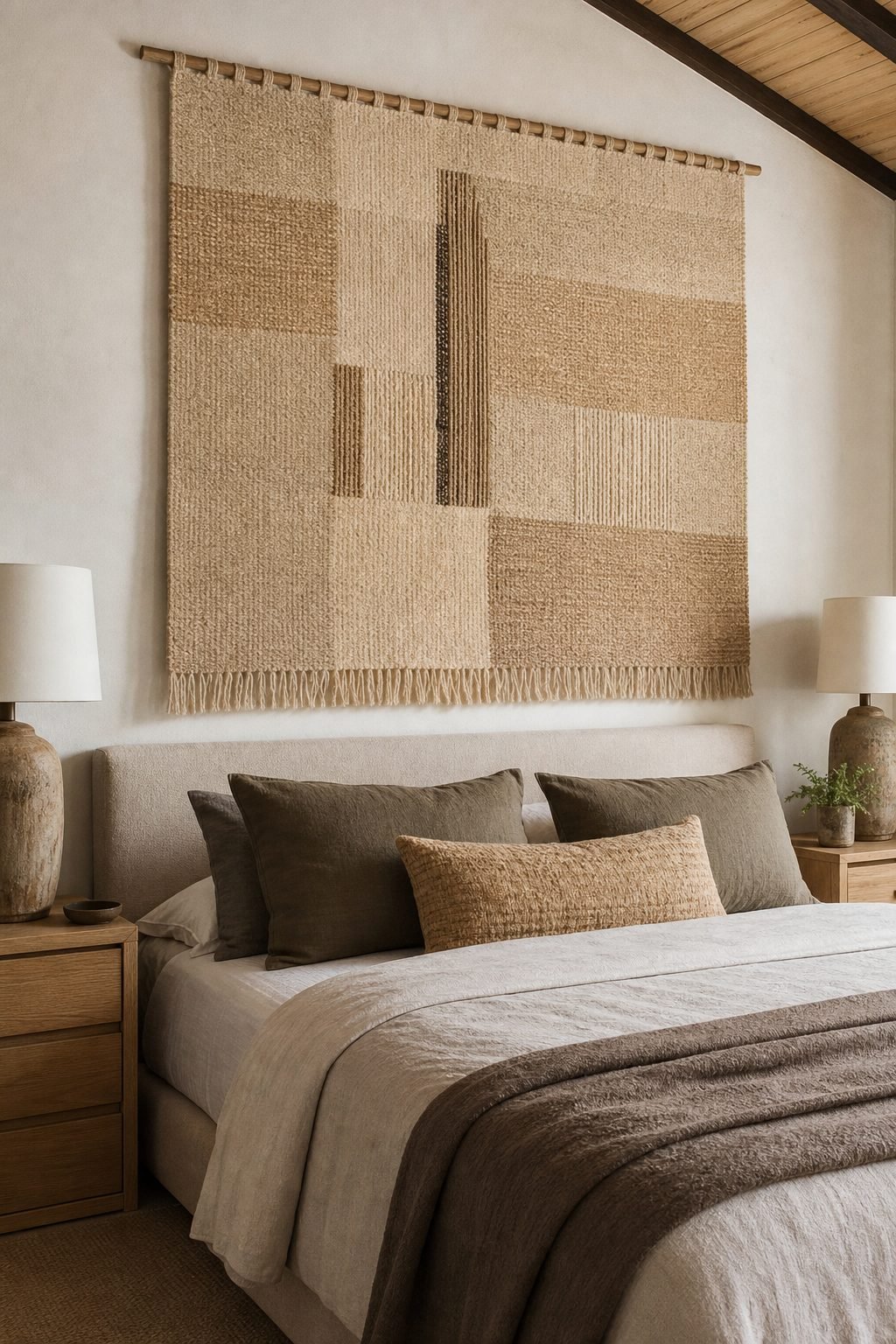 Hang Textiles For Soft Texture for Wall Decor To Give Blank Walls More Personality