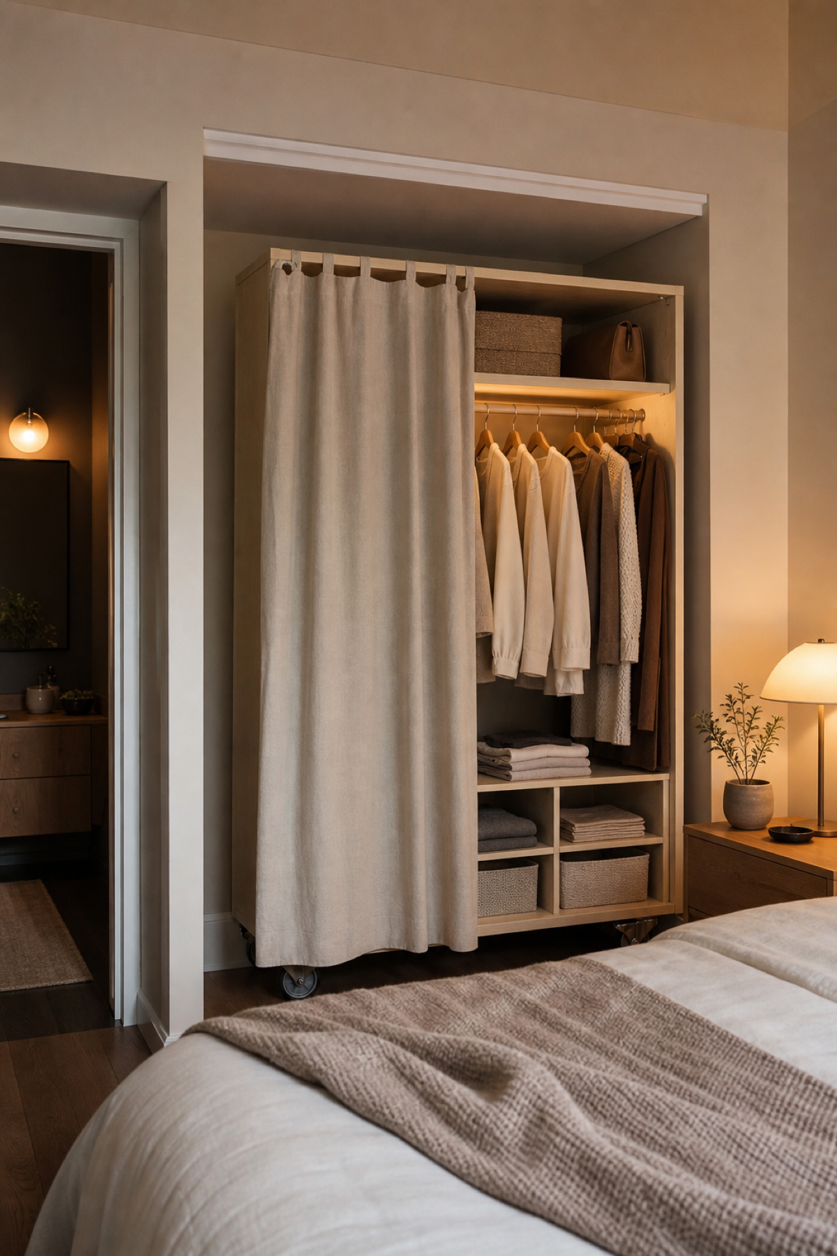 Pick A Wardrobe That Fits An Alcove for Portable Wardrobe Ideas For A Neat Stylish Home