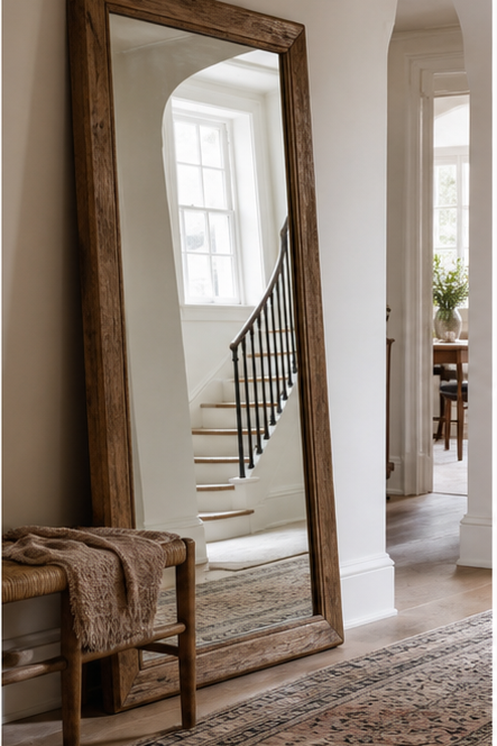 Leaning Hall Mirror for big mirror ideas