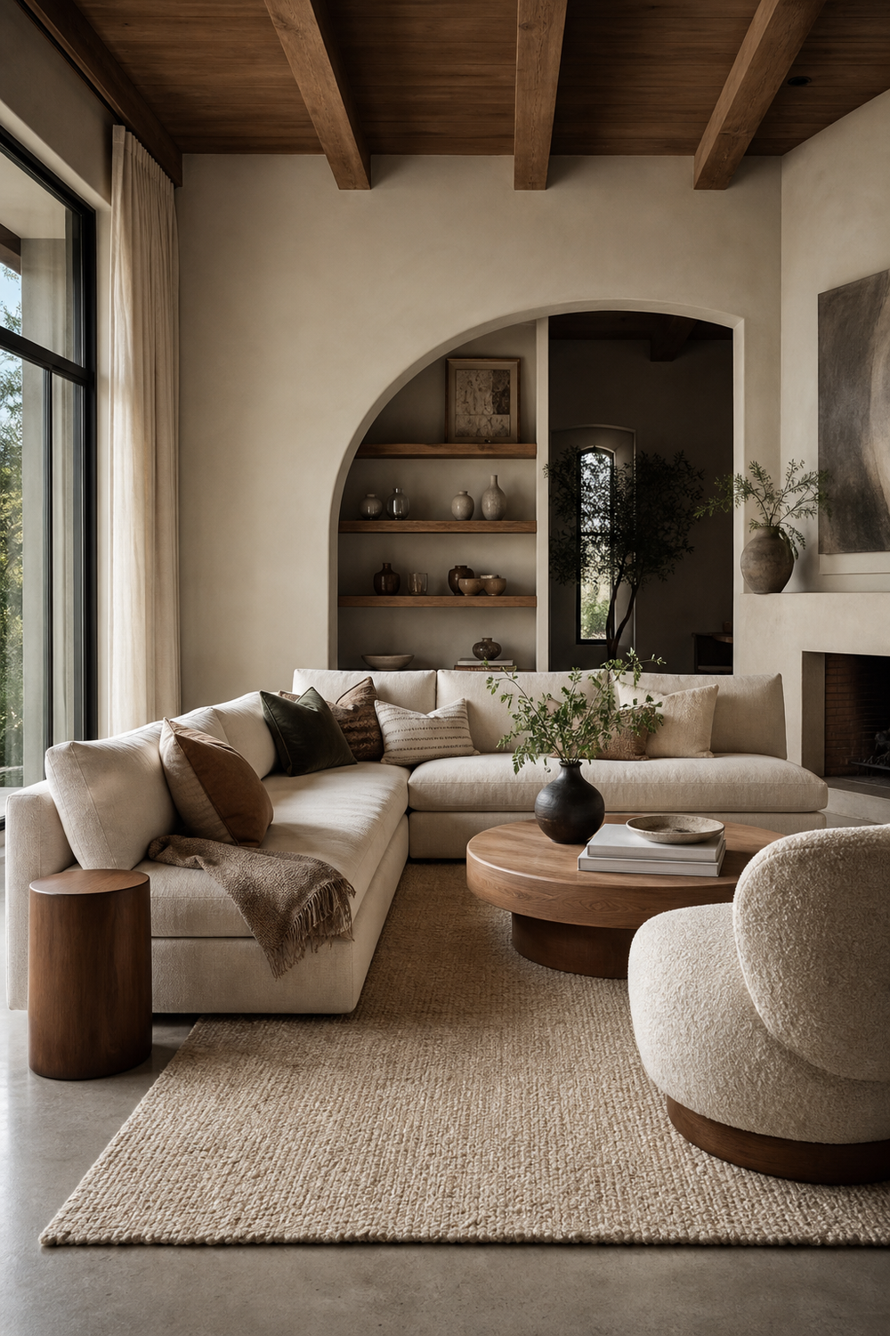 Balance A Sectional With Round Shapes for Trendy Sofas Ideas To Anchor A Stylish Living Room