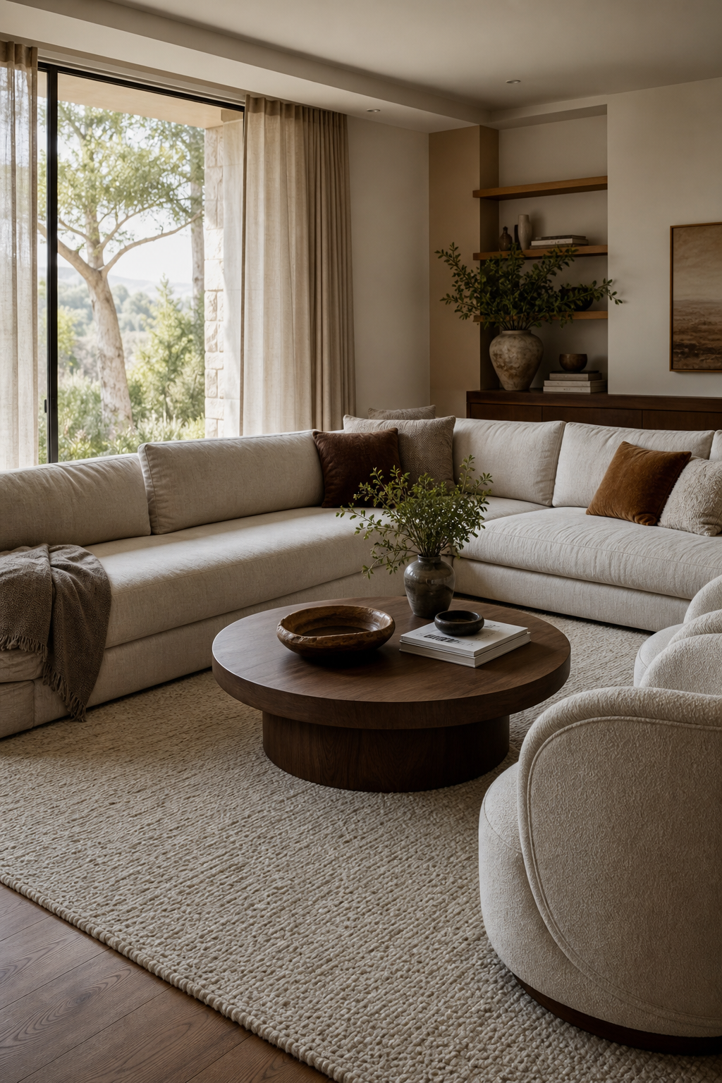 Balance A Sectional With Round Shapes for Trending Sofa Designs To Anchor A Stylish Living Room