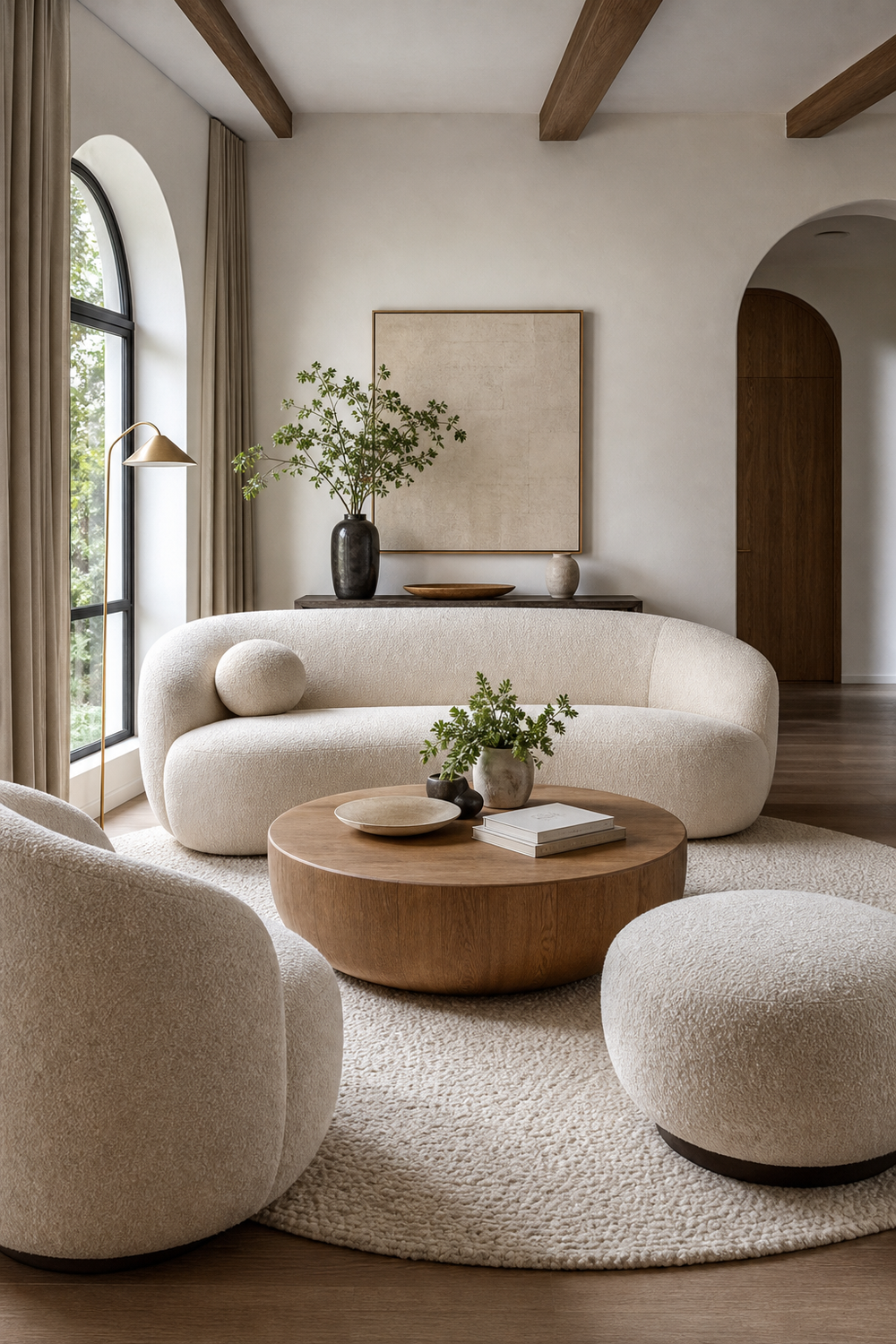 Balance A Sectional With Round Shapes for Single Sofa Ideas To Anchor A Stylish Living Room