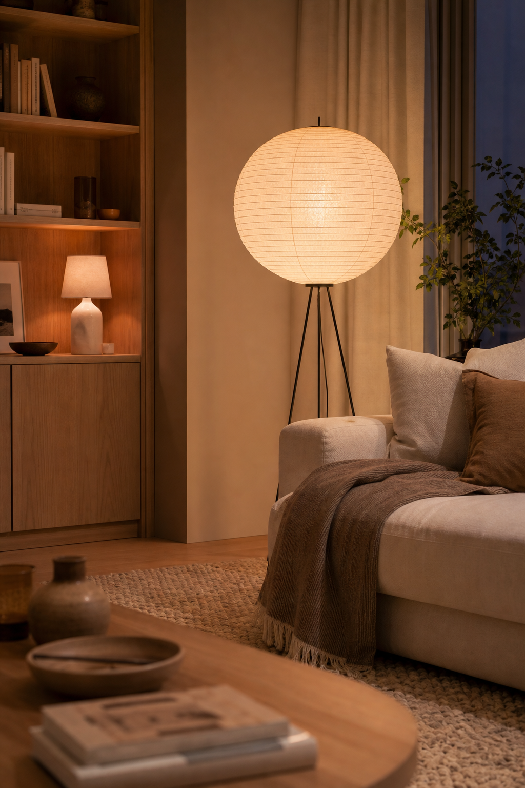 Use Paper Or Linen Lampshades