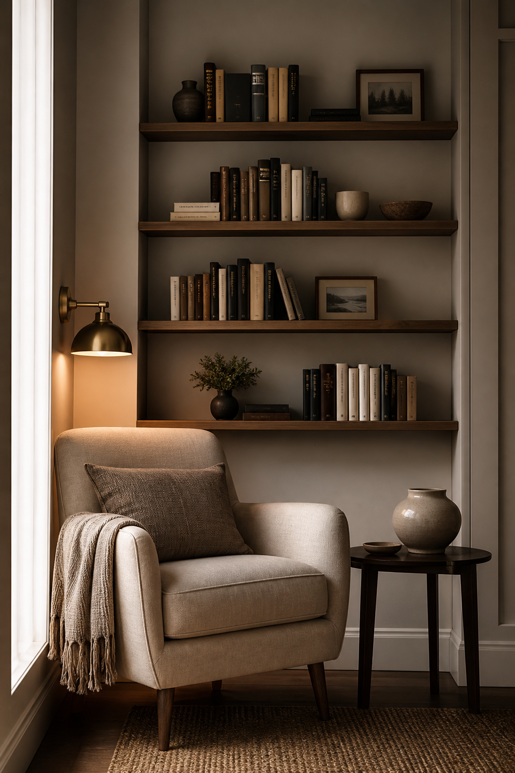 Add Wall Shelves For Favorite Books