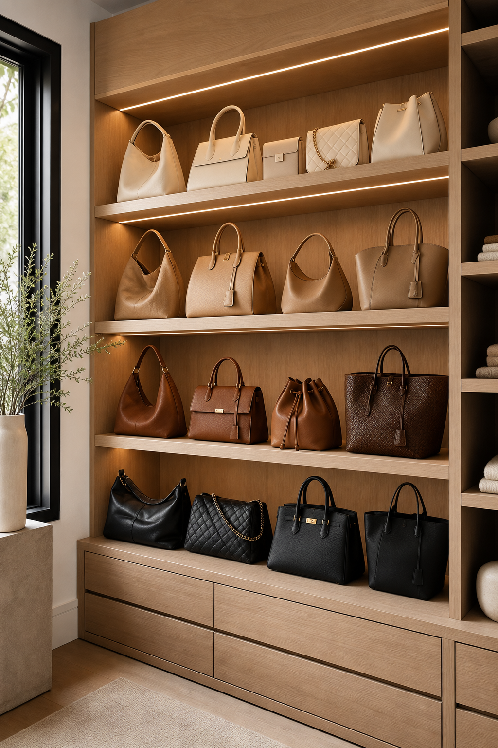 Keep Evening Bags In A Drawer for Handbag Organization Ideas For A Neat Stylish Home