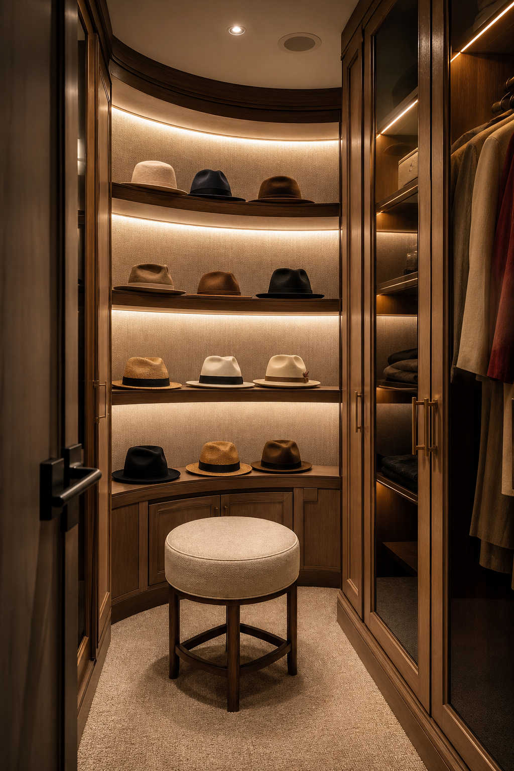 Make A Boutique Hat Nook for neat stylish hat storage