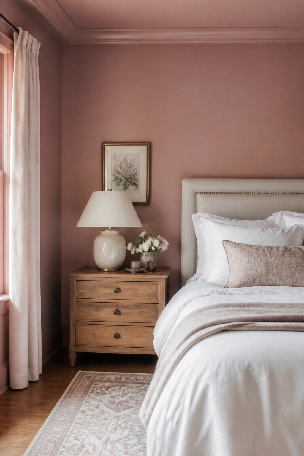 A color-drenched small room