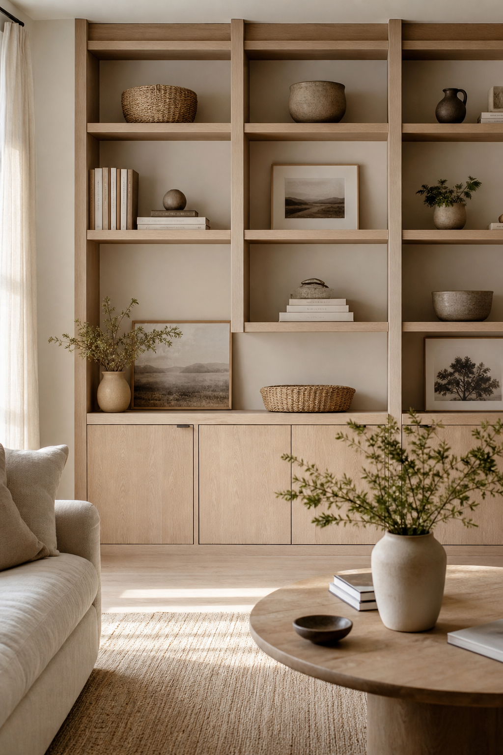 Style Shelves With Breathing Room