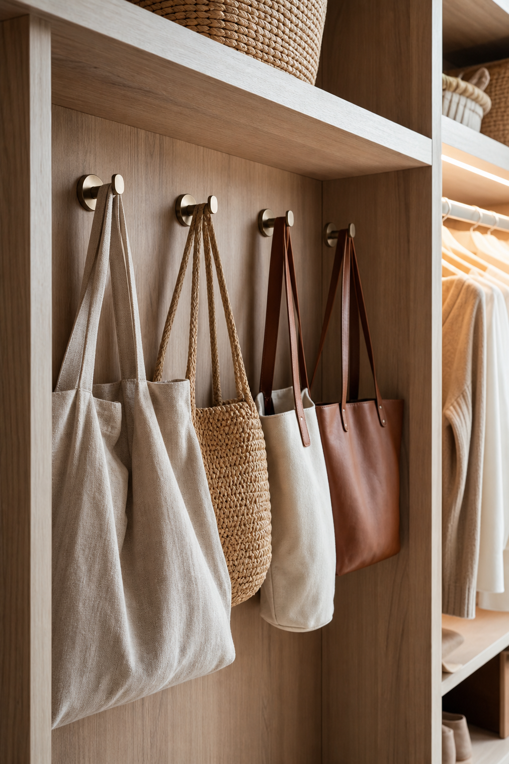 Display Favorites Behind Glass for Handbag Organization Ideas For A Neat Stylish Home
