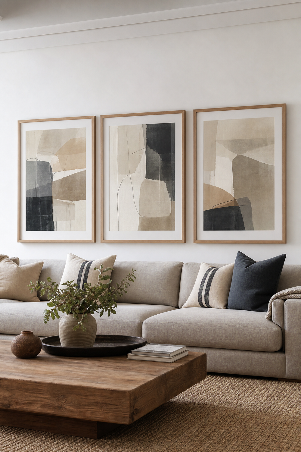 Use A Triptych For Balanced Rhythm for aesthetic wall decor