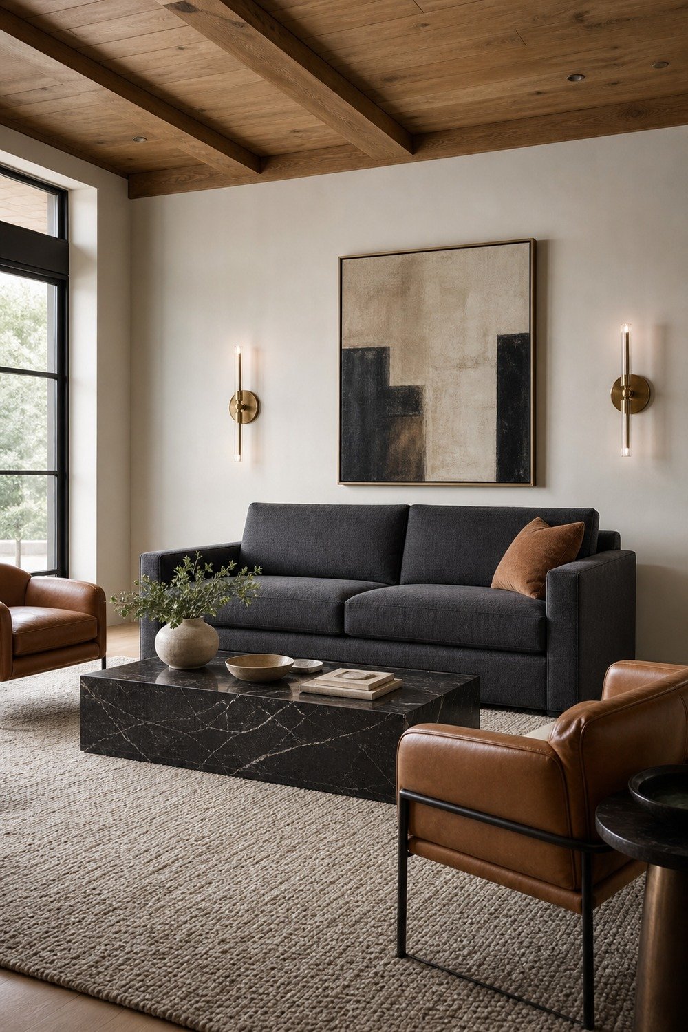 Tuxedo Sofa In Charcoal Wool for premium sofa ideas
