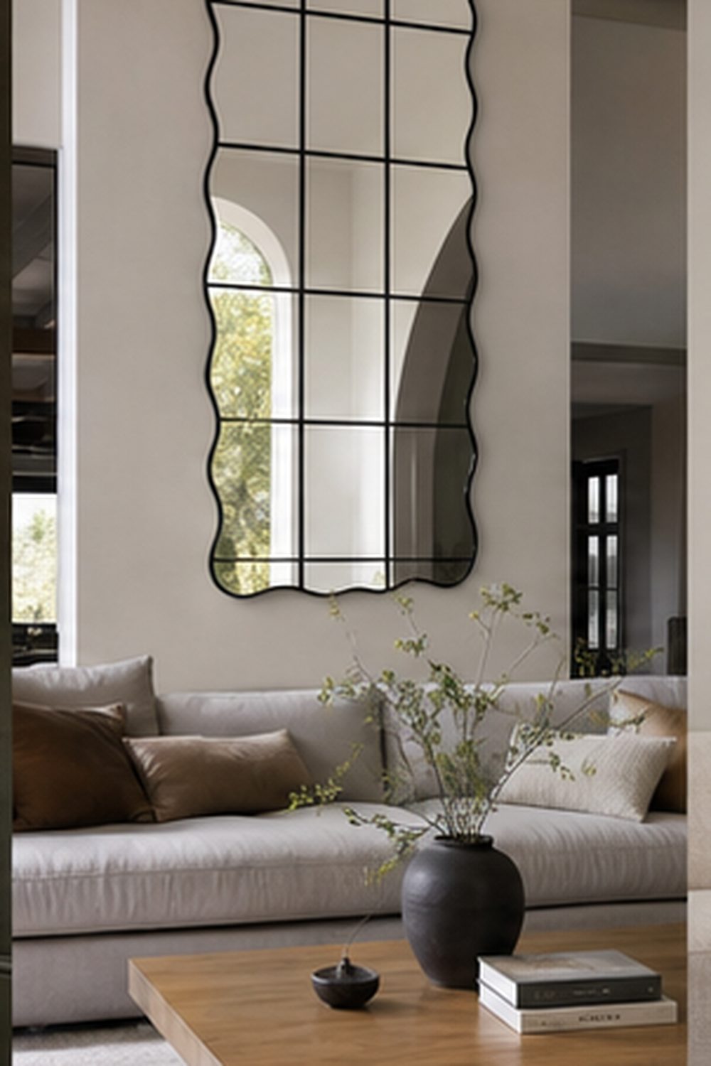 Layer Branches In Front Of A Wavy Mirror for wavy mirror ideas
