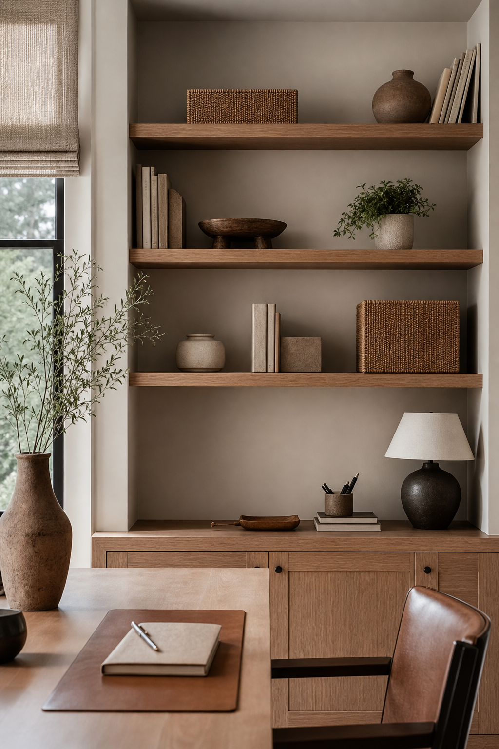 Style Open Shelves With Restraint
