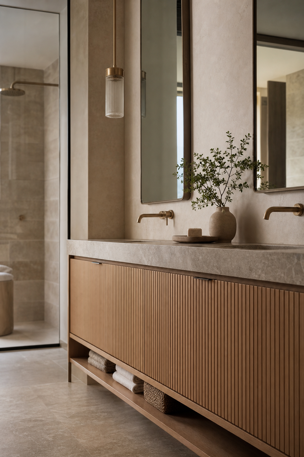 Use Fluted Wood Or Reeded Panels