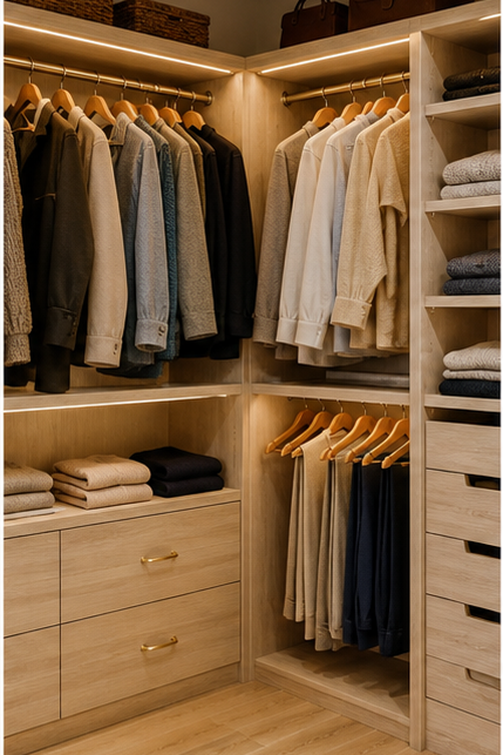 Corner Return Dimensions for wardrobe measurement ideas