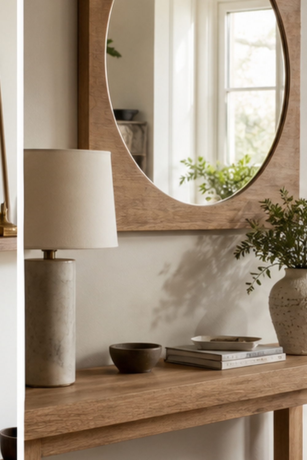 Round Mirror In Square Frame for picture mirror ideas