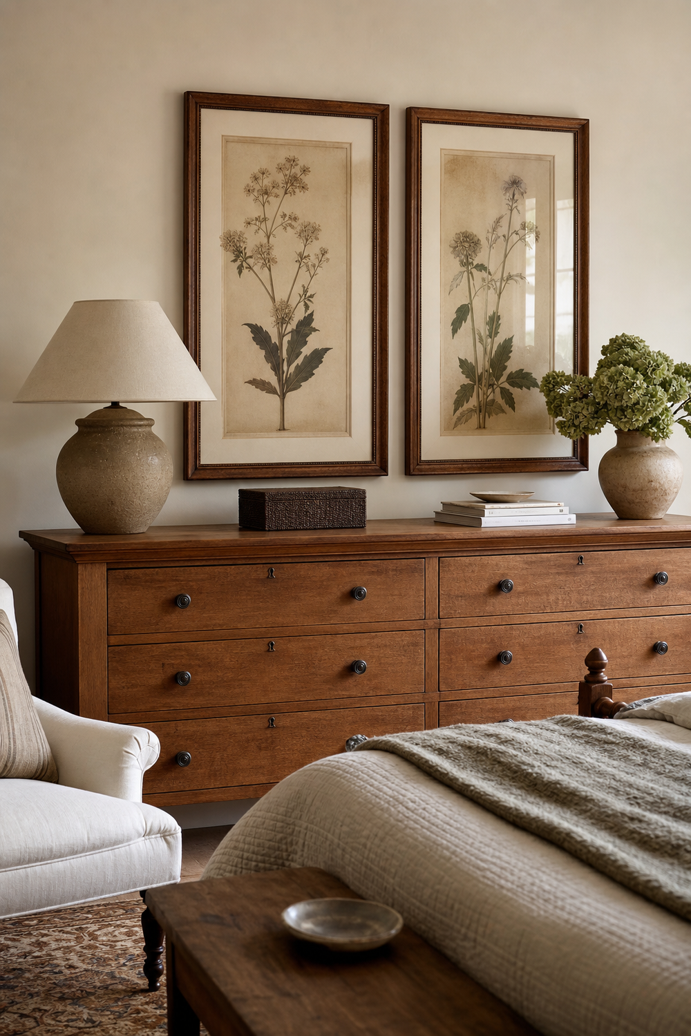 Frame A Pair Of Vintage Prints for aesthetic wall decor