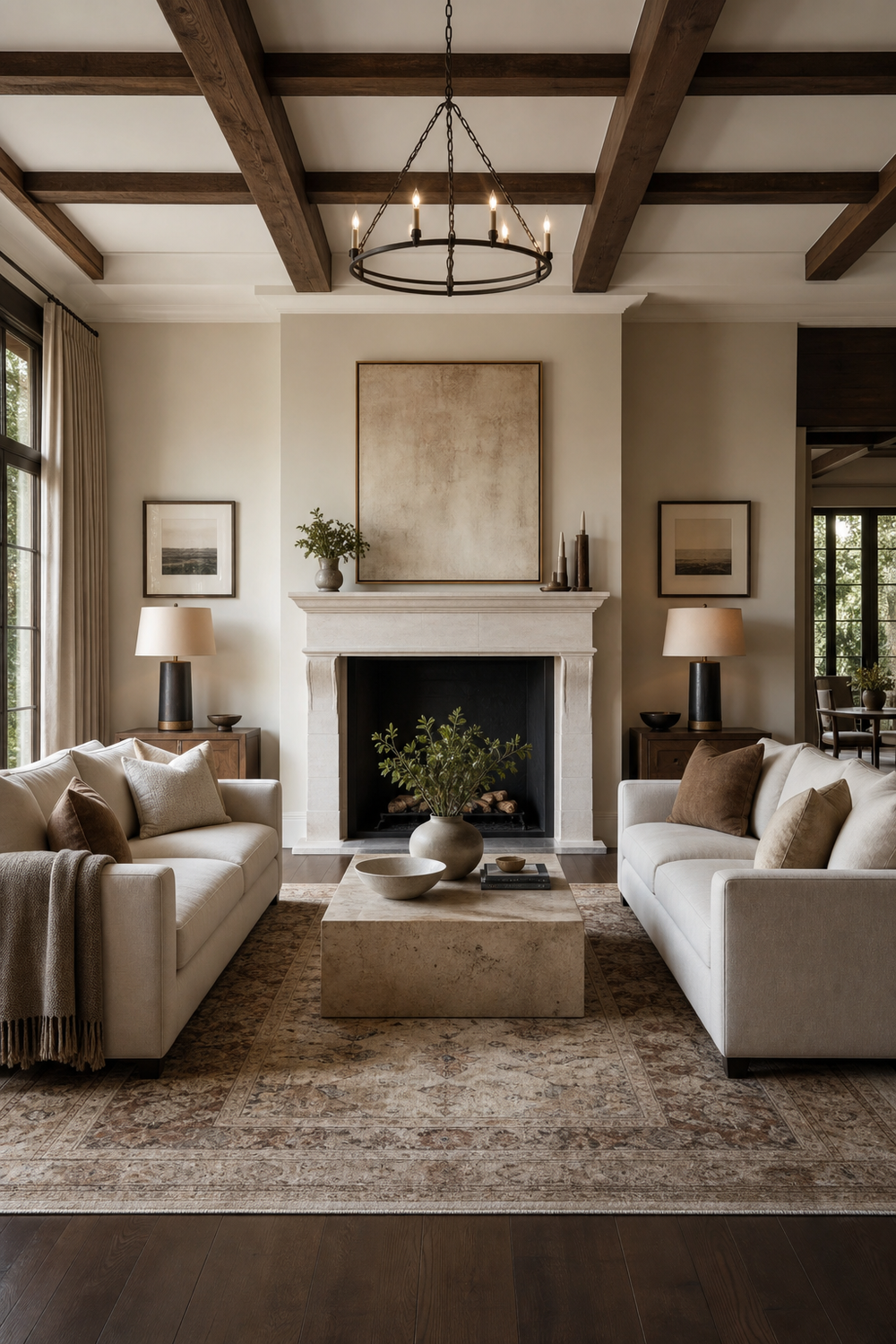 Use Two Sofas For Symmetry for Single Sofa Ideas To Anchor A Stylish Living Room