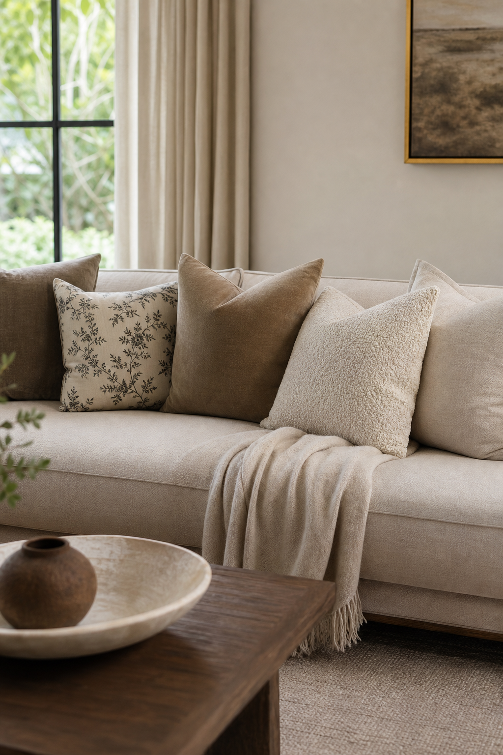 Style The Sofa With Edited Pillows