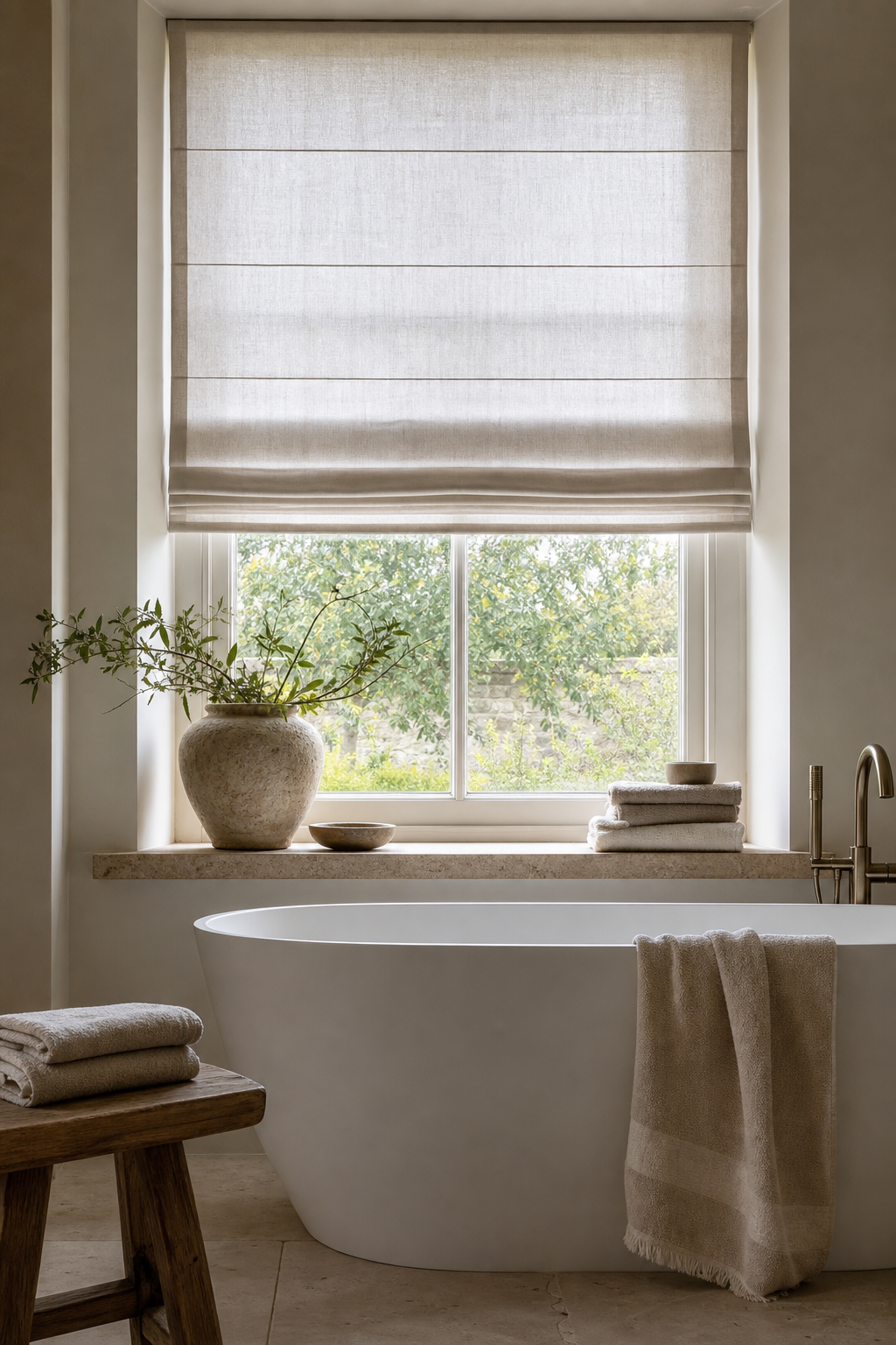 Add A Soft Roman Shade