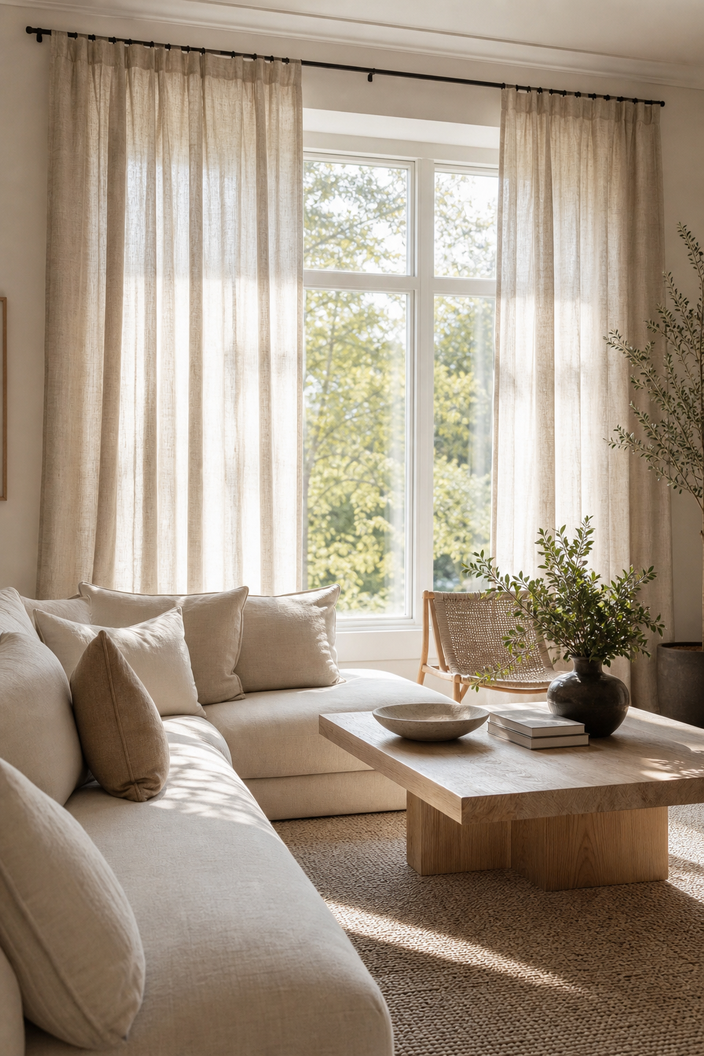 Keep Window Treatments Light