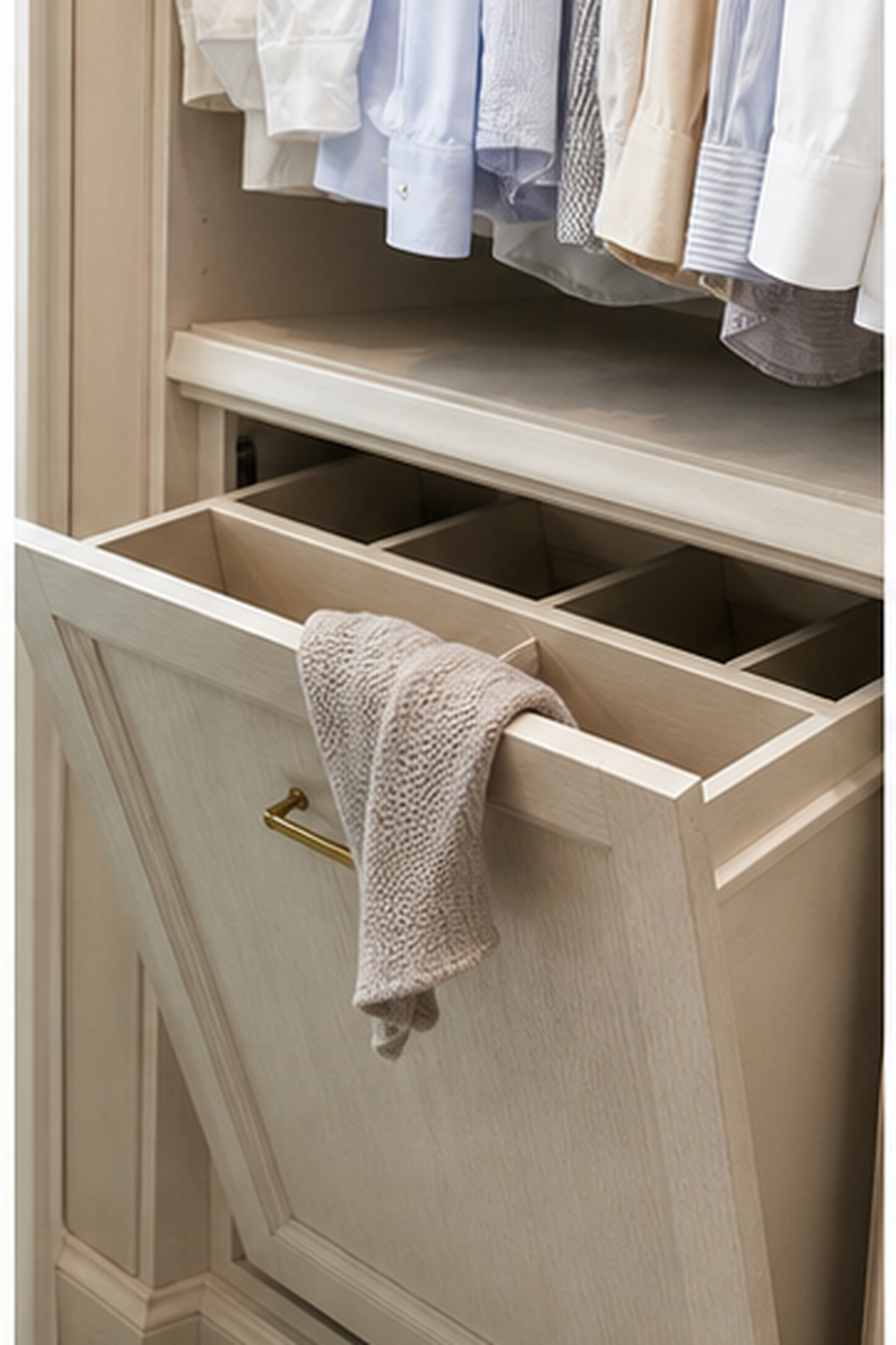 Laundry Drop Drawer for small walk-in closet ideas