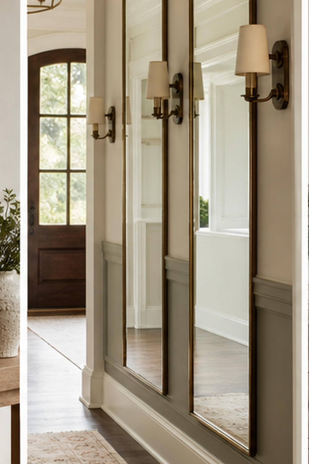 Hallway Reflection Wall for picture mirror ideas